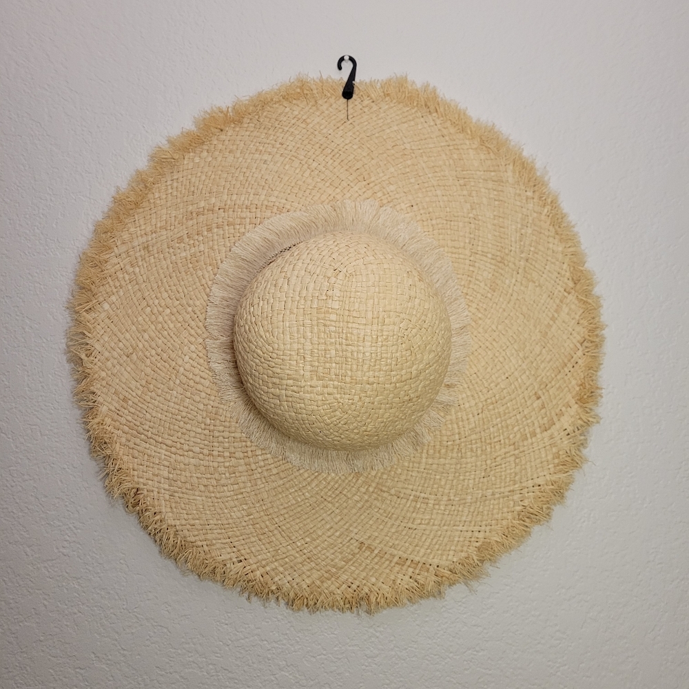 NWOT Express Metallic Border Floppy Sun Hat